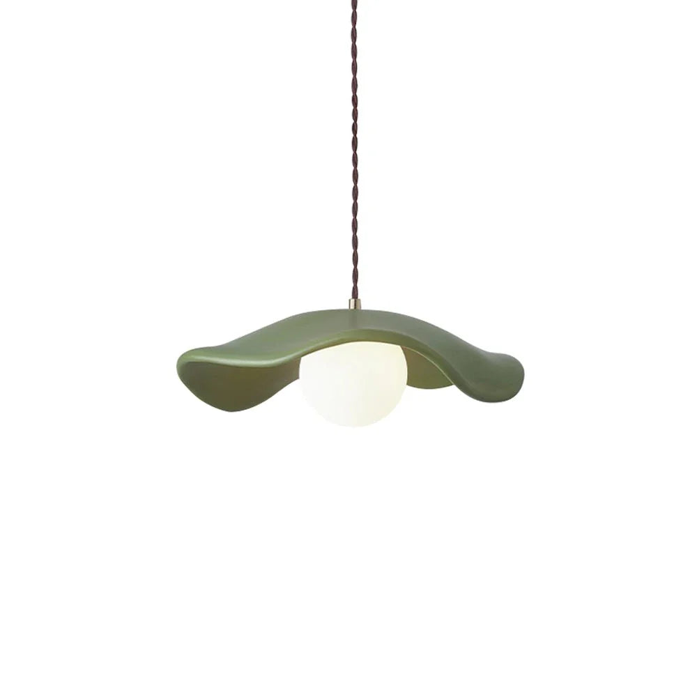 Pendant Light with Sculptural Resin Design and Adjustable Suspension for Dining Room