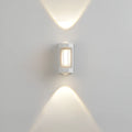 Applique murale d’extérieur avec diffuseur en acrylique dépoli et éclairage LED vers le haut et vers le bas