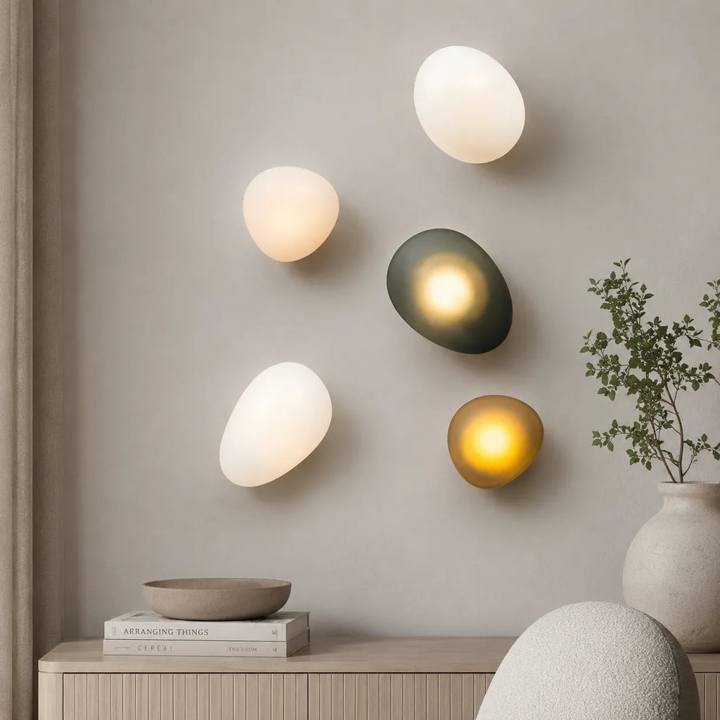 Applique murale en vitrail avec LED intégrée pour chambre, salon et couloir