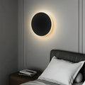 Applique con LED integrato e design minimalista rotondo in alluminio