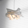 Lampada a sospensione con paralume in carta ispirato alle nuvole e luce LED ambientale calda