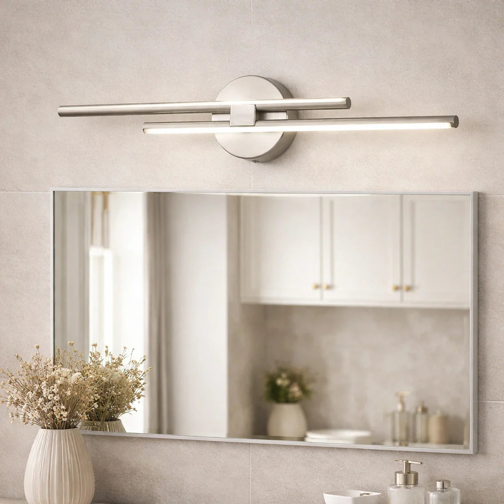 Lampade LED lineari per specchio del bagno con illuminazione verso l’alto e verso il basso
