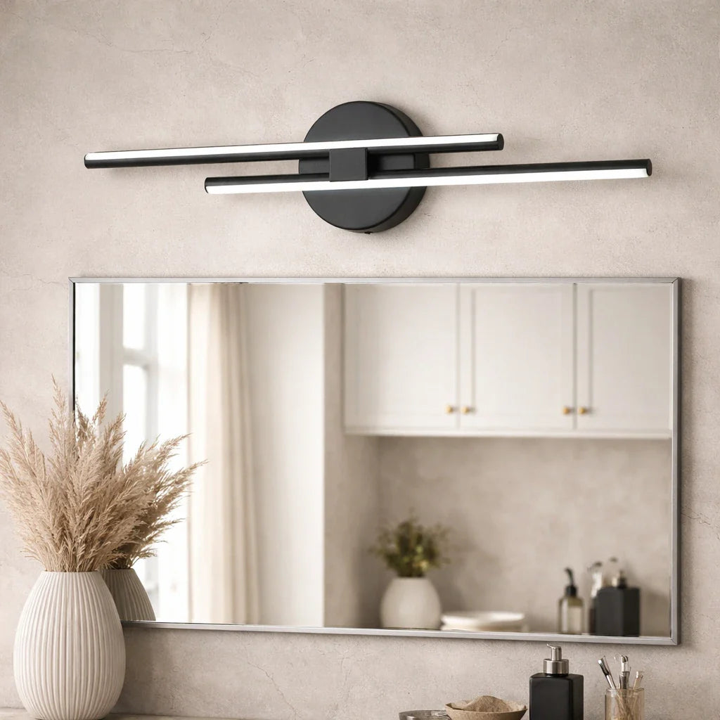 Lampade LED lineari per specchio del bagno con illuminazione verso l’alto e verso il basso
