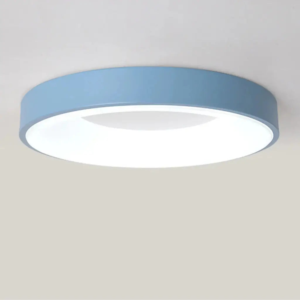 LED Oyster Light with Hollow Ring Design Flush Mount Ceiling Light for Bedroom Hallway