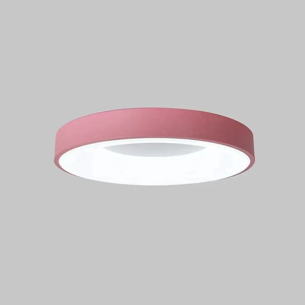 LED Oyster Light with Hollow Ring Design Flush Mount Ceiling Light for Bedroom Hallway