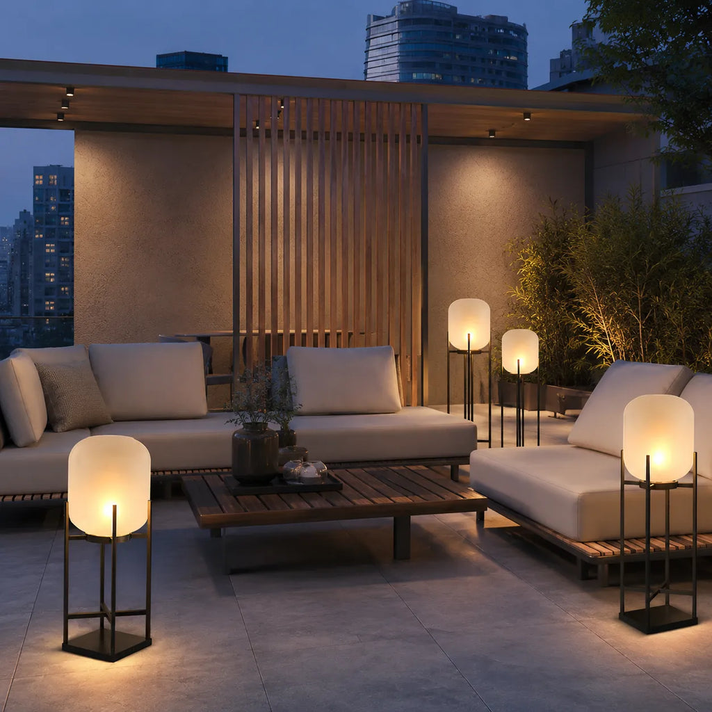 Lampadaire solaire à LED, étanche IP65, pour éclairer jardins, terrasses et allées