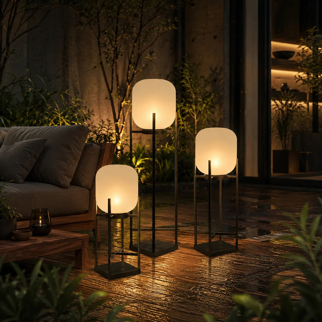 Lampadaire solaire à LED, étanche IP65, pour éclairer jardins, terrasses et allées