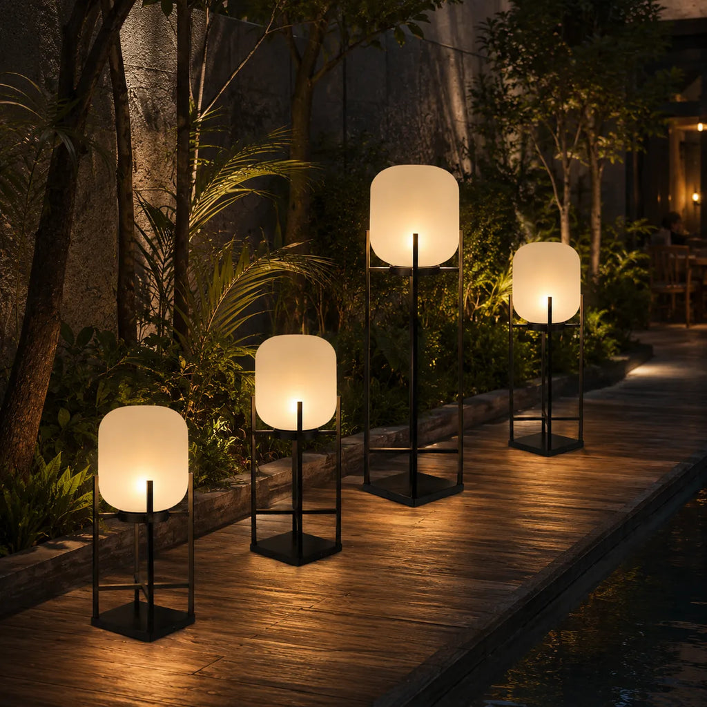 Lampadaire solaire à LED, étanche IP65, pour éclairer jardins, terrasses et allées