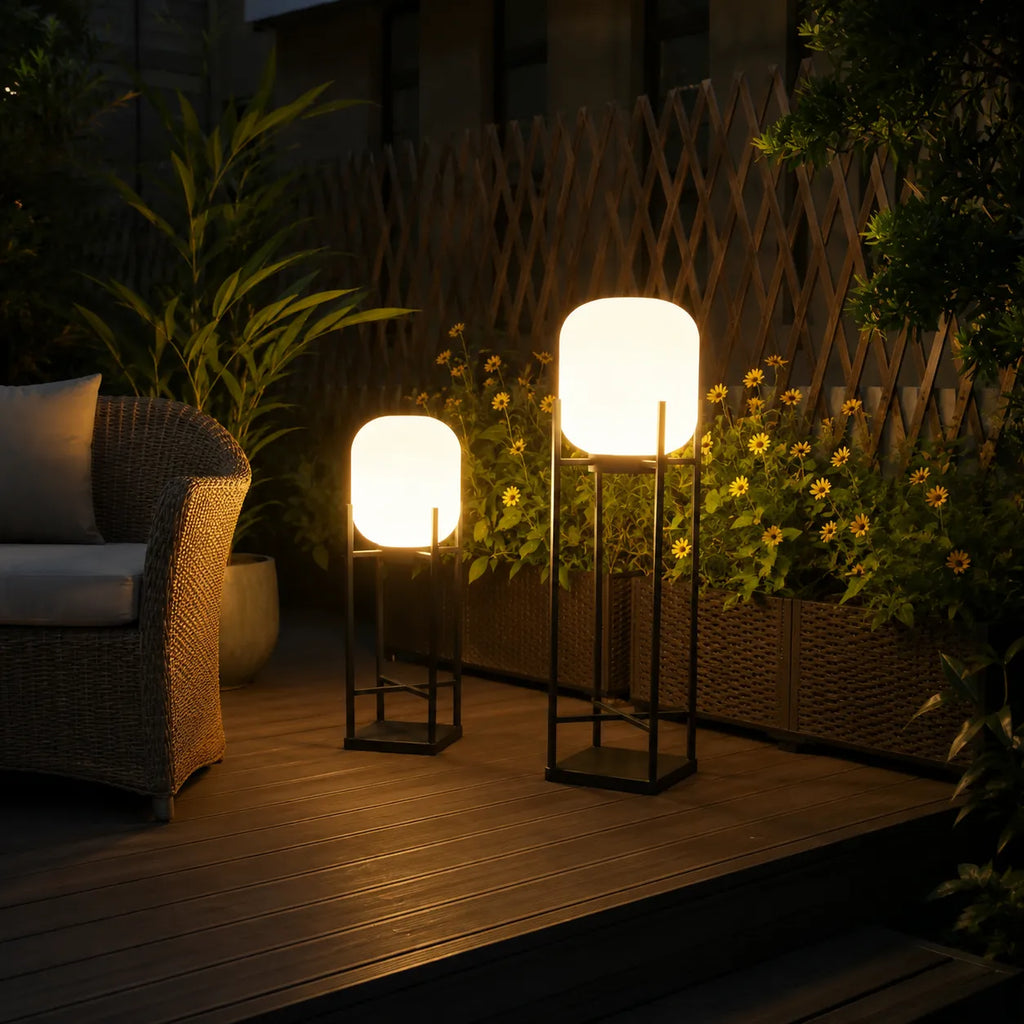 Lampadaire solaire à LED, étanche IP65, pour éclairer jardins, terrasses et allées