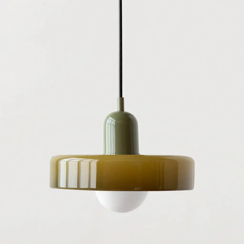 Suspension Sonnet Bauhaus en verre coloré