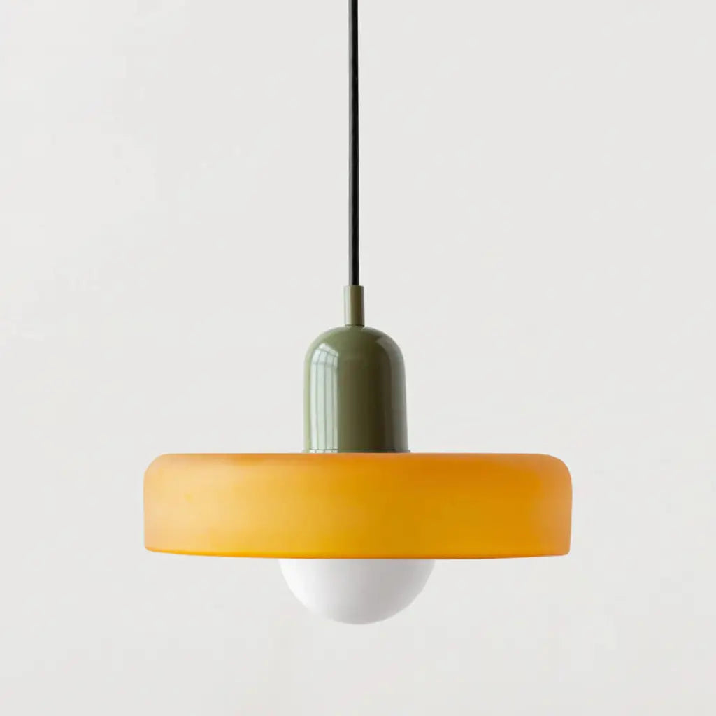 Suspension Sonnet Bauhaus en verre coloré