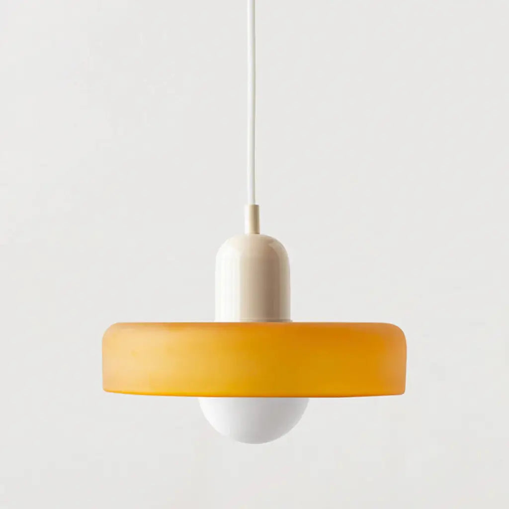 Sonnet Bauhaus-Pendelleuchte aus farbigem Glas