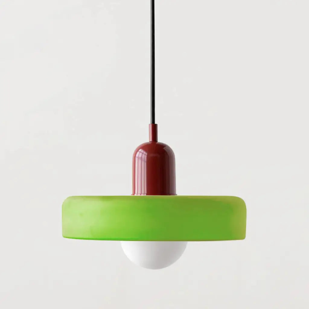 Suspension Sonnet Bauhaus en verre coloré