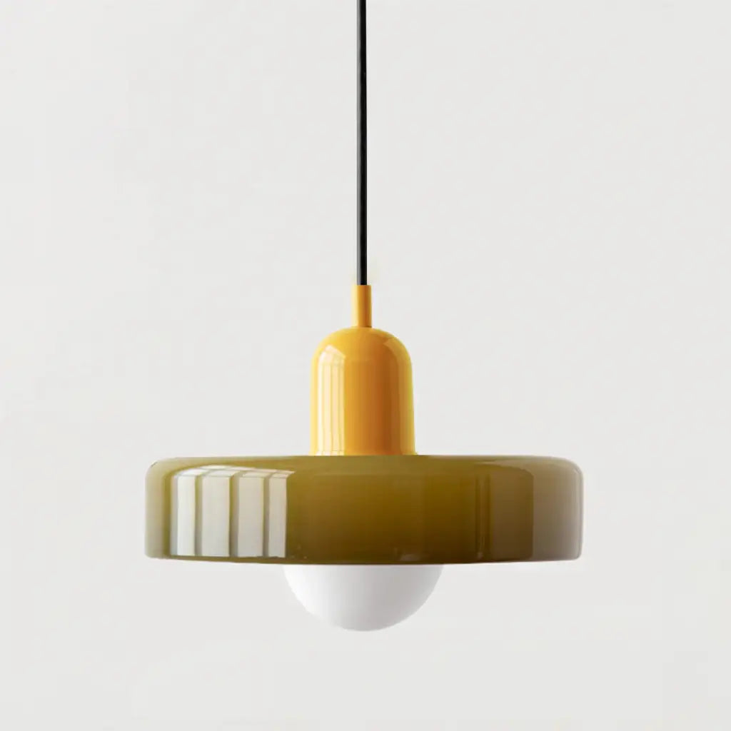 Suspension Sonnet Bauhaus en verre coloré