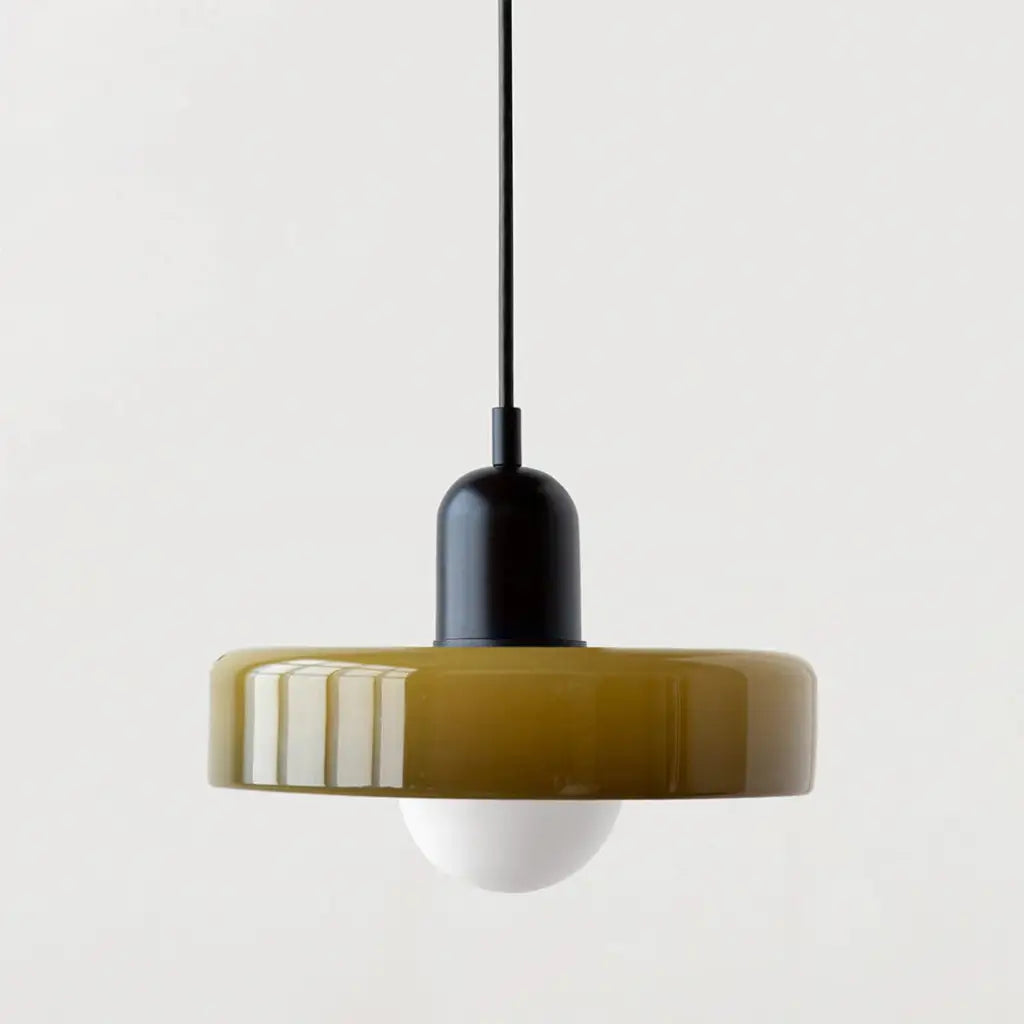Suspension Sonnet Bauhaus en verre coloré