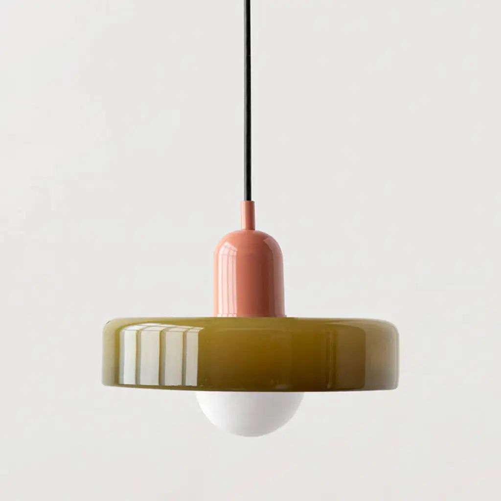Suspension Sonnet Bauhaus en verre coloré