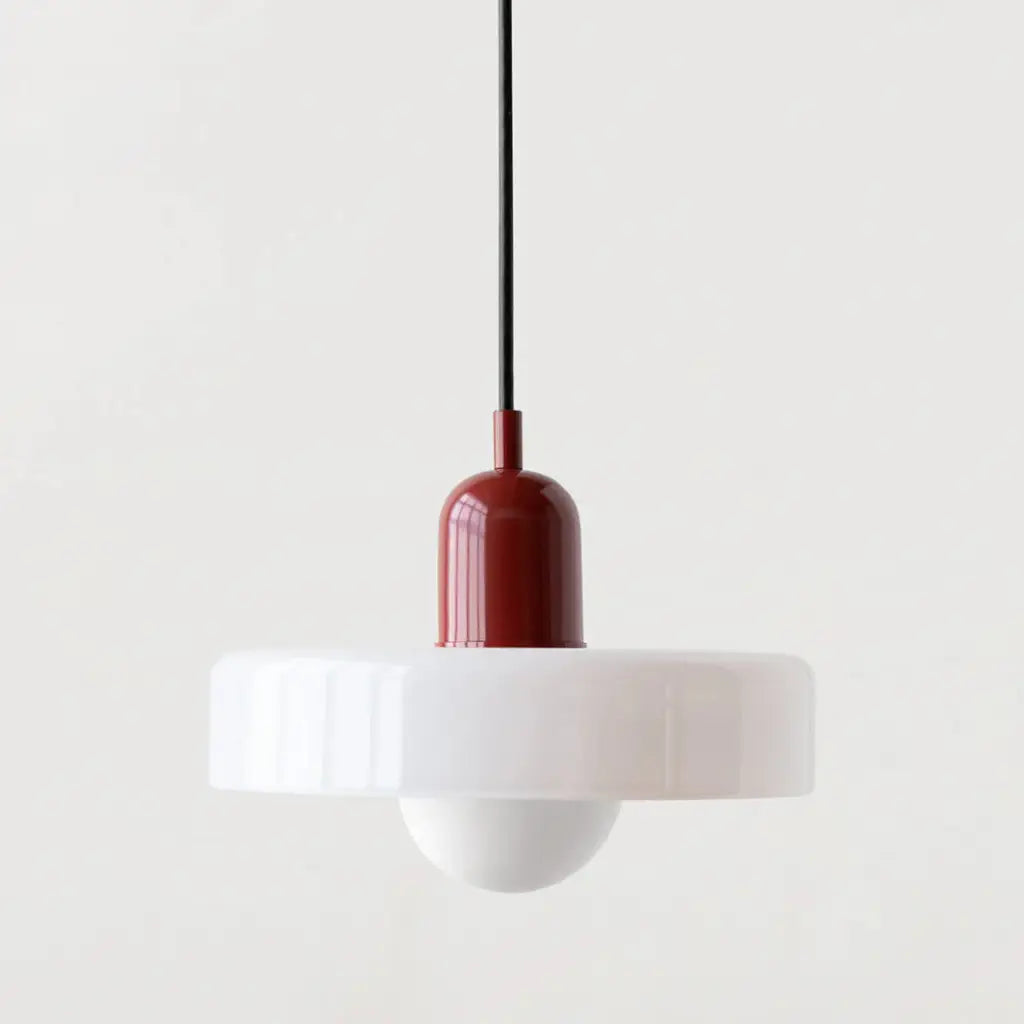 Suspension Sonnet Bauhaus en verre coloré