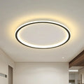 Plafonnier LED rond à halo, pour chambre, couloir et pièce à vivre