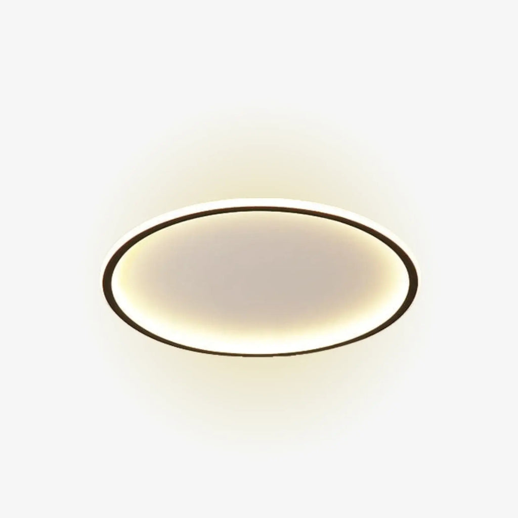 Plafonnier LED rond à halo, pour chambre, couloir et pièce à vivre