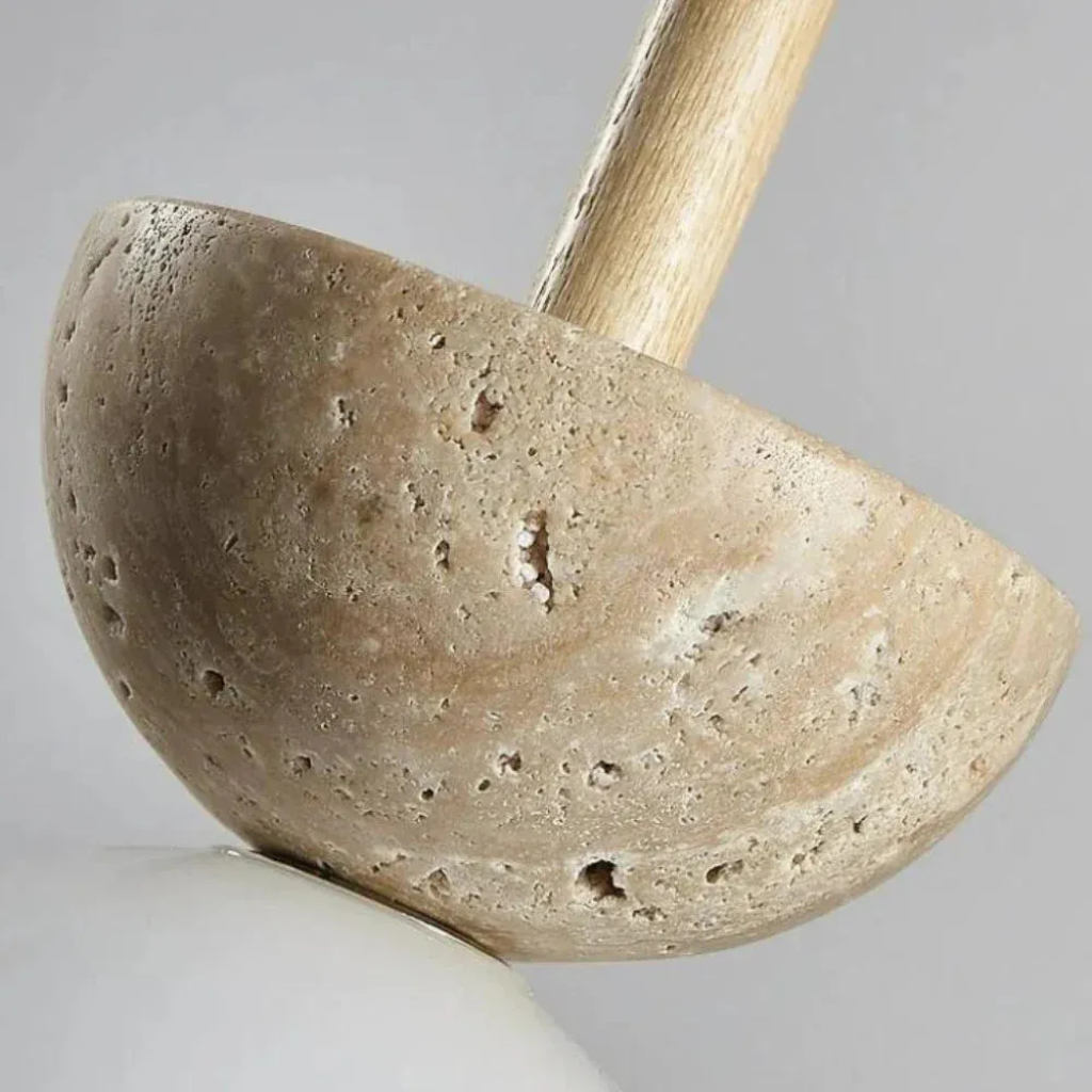 Pendant Light with Natural Stone and LED