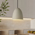 Pendant Light with Textured Cement Shade for Dining Room and Kitchen Island
