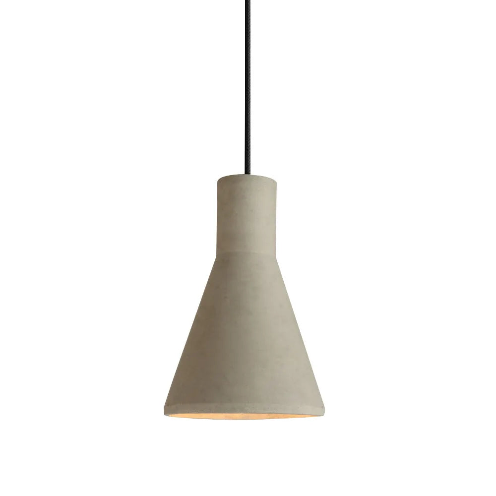 Pendant Light with Textured Cement Shade for Dining Room and Kitchen Island