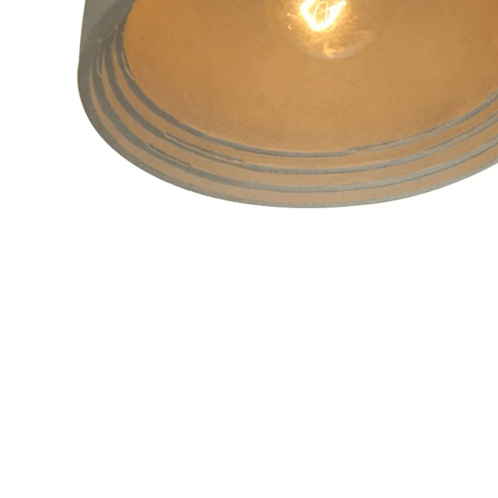 Pendant Light with Textured Cement Shade for Dining Room and Kitchen Island