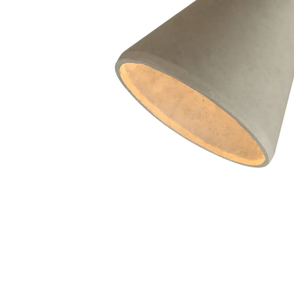 Pendant Light with Textured Cement Shade for Dining Room and Kitchen Island