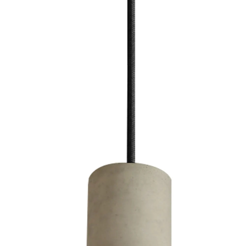 Pendant Light with Textured Cement Shade for Dining Room and Kitchen Island