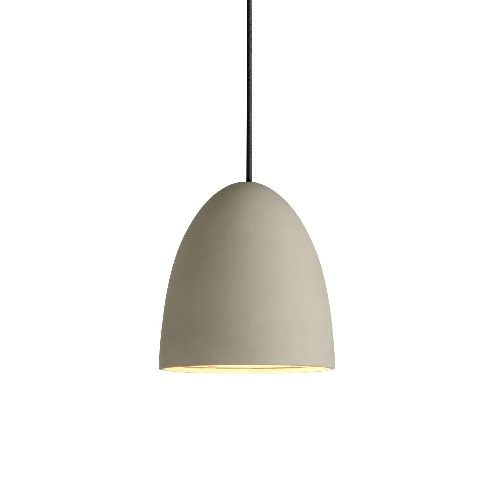 Pendant Light with Textured Cement Shade for Dining Room and Kitchen Island