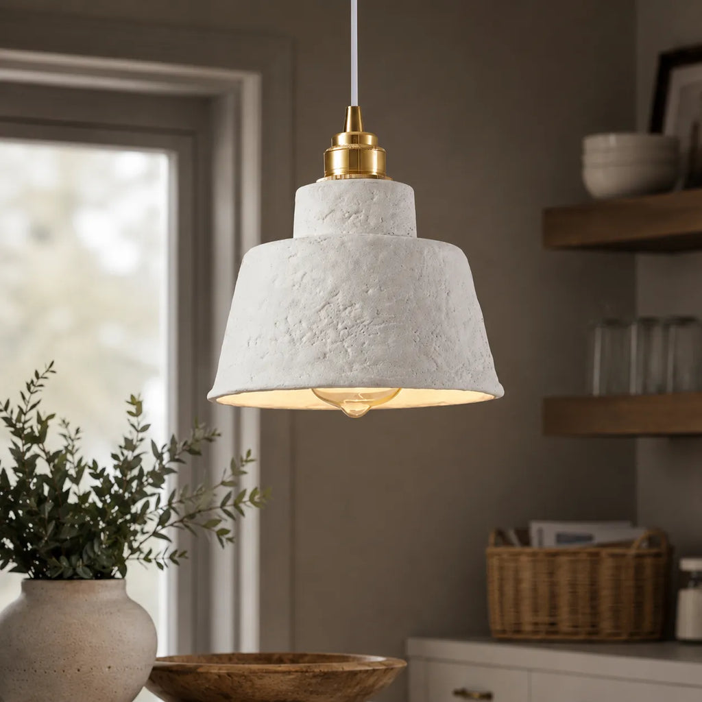 Ceramic Pendant Light with Textured Handcrafted Finish for Modern Interiors