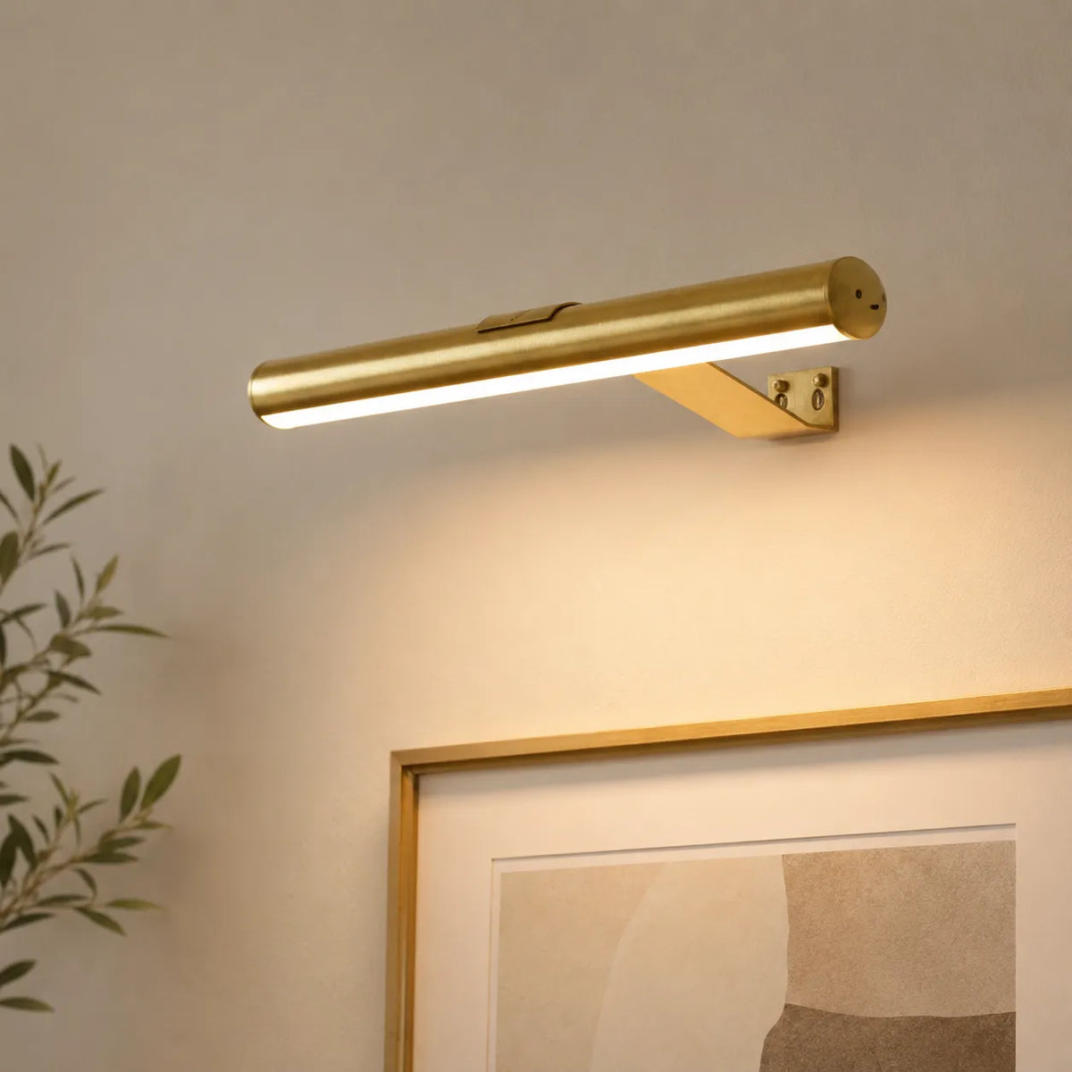 Battery LED Picture Light with Adjustable Rotating Head and Rechargeable Wireless Design
