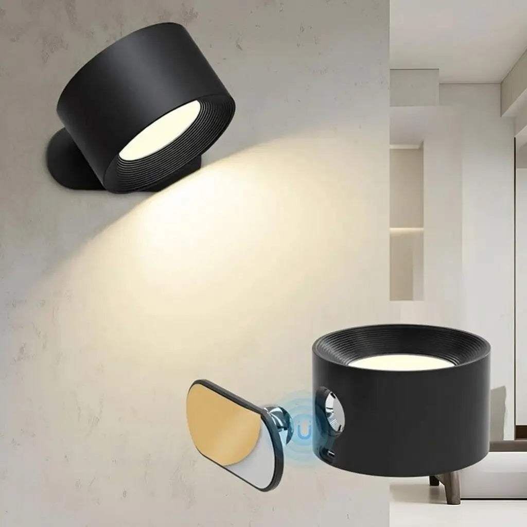 Applique senza fili con LED ricaricabile e testa magnetica orientabile
