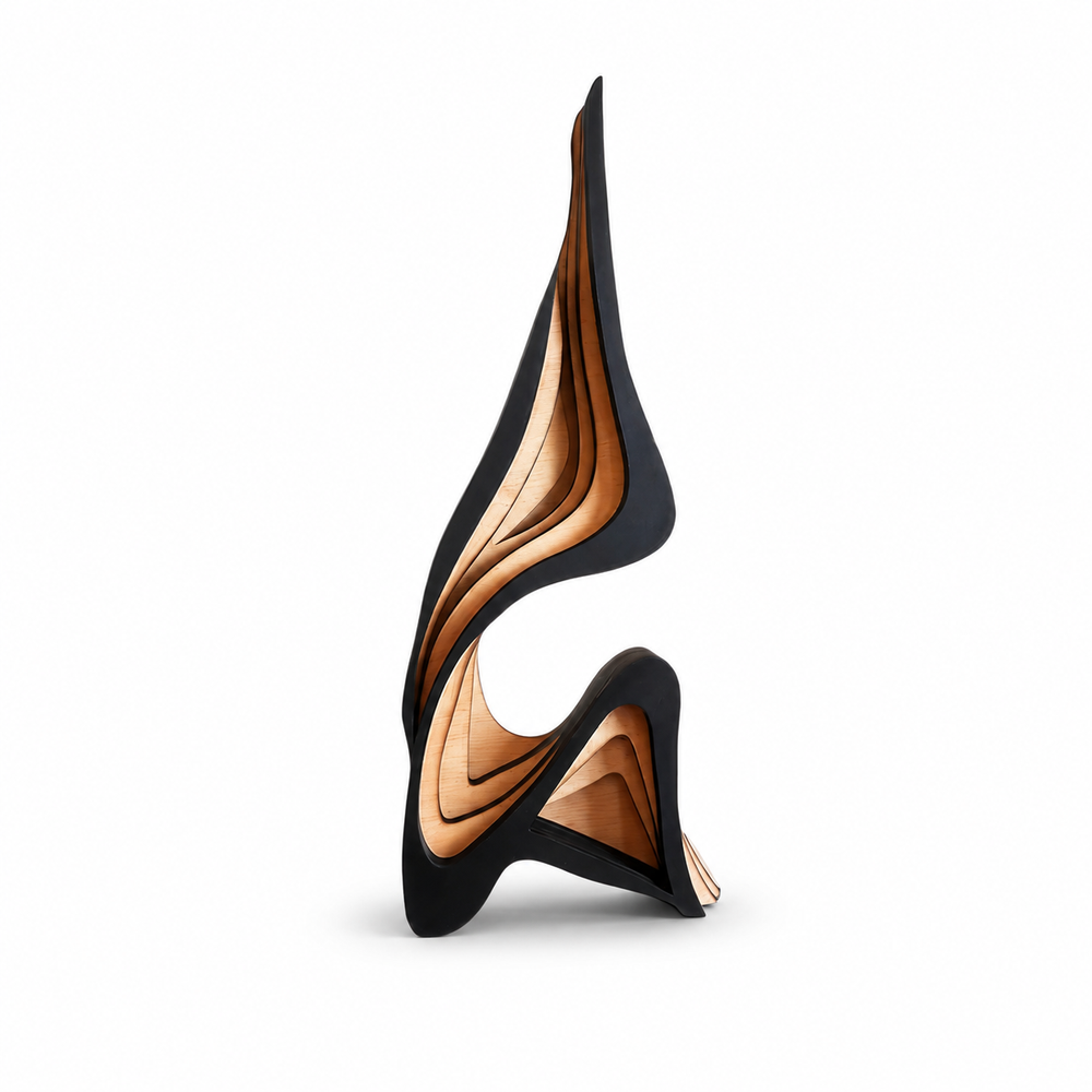 The Layered Wood Sculpture