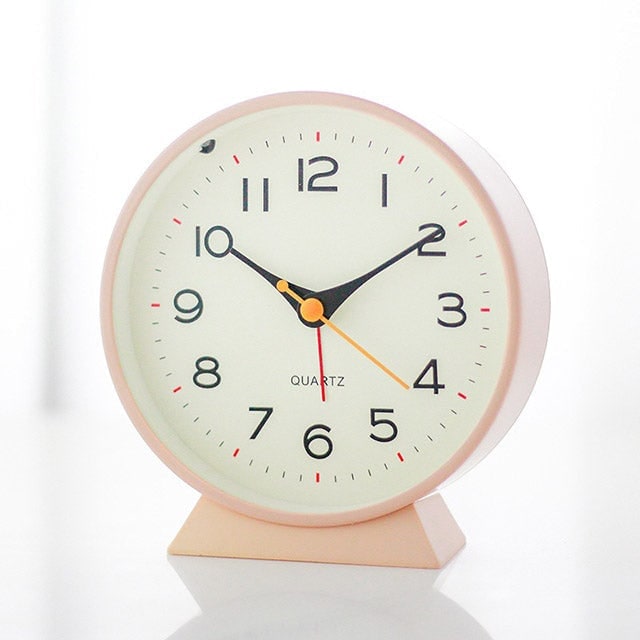 Analog Alarm Clock with Non-Ticking Quartz Movement Backlight and Integrated Stand - Image 20
