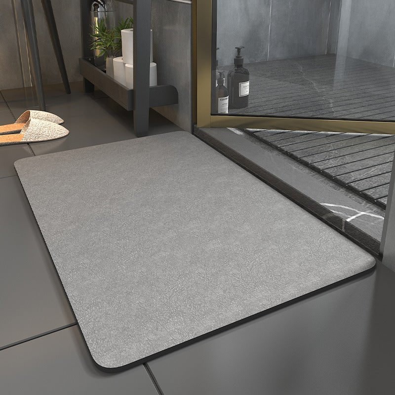 Anti-Slip Quick-Dry Bath Mat with Mottled Texture and Non-Slip Rubber Backing - Image 2