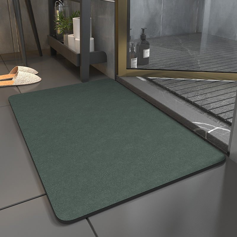 Anti-Slip Quick-Dry Bath Mat with Mottled Texture and Non-Slip Rubber Backing - Image 3