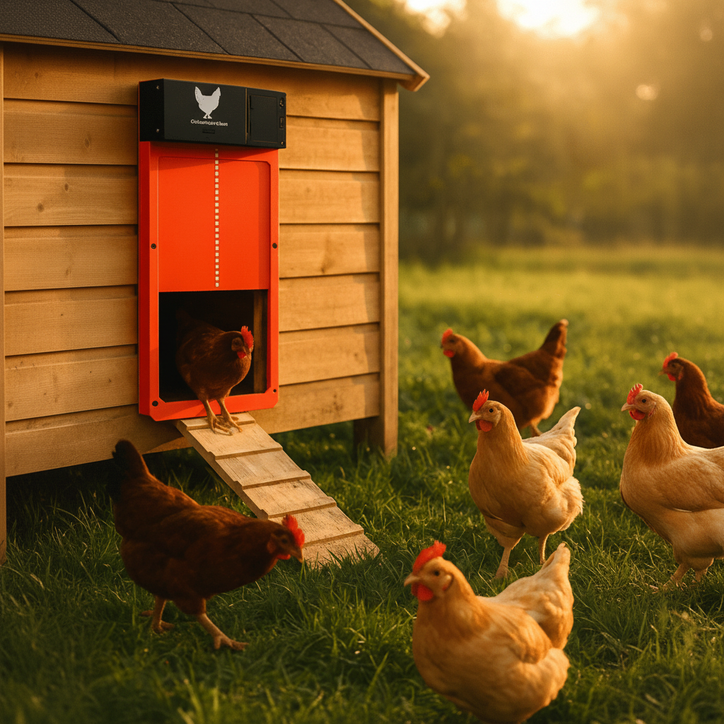 Automatic Chicken Coop Door with Light Sensor and Predator Proof Security - Image 1