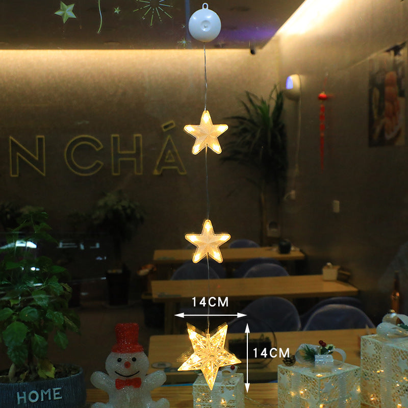 Battery Operated Christmas Lights with Suction Cup for Window Glass and Mirrors - Image 5