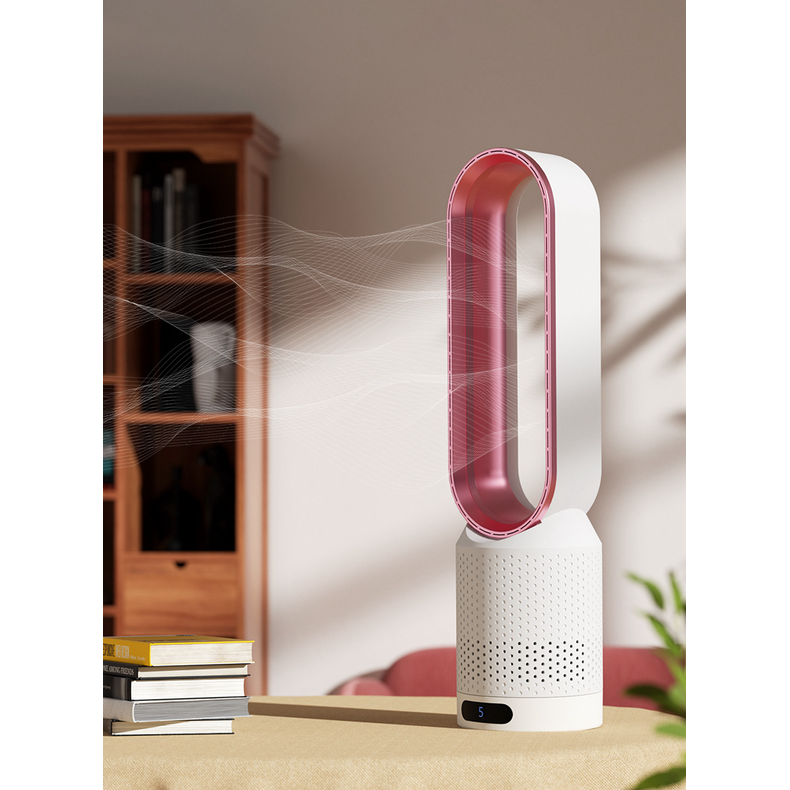 Bladeless Tower Fan with Air Purifier Remote Control and 90° Oscillation - Image 3