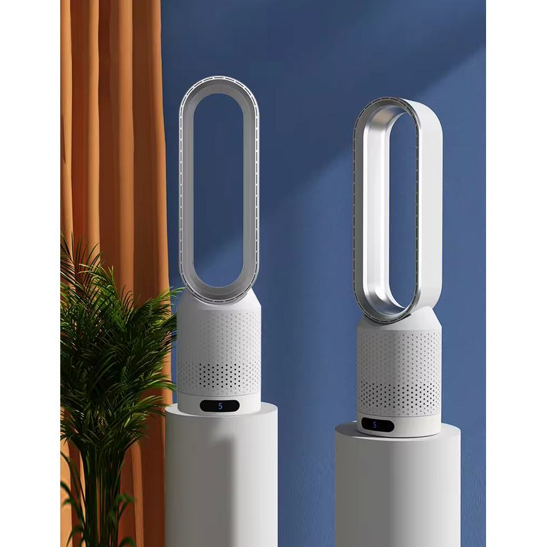Bladeless Tower Fan with Air Purifier Remote Control and 90° Oscillation - Image 4
