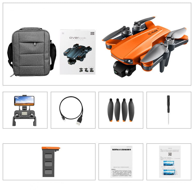 Camera Drone Quadcopter with 3-Axis Gimbal Foldable Portable Design and Remote Controller - Image 6