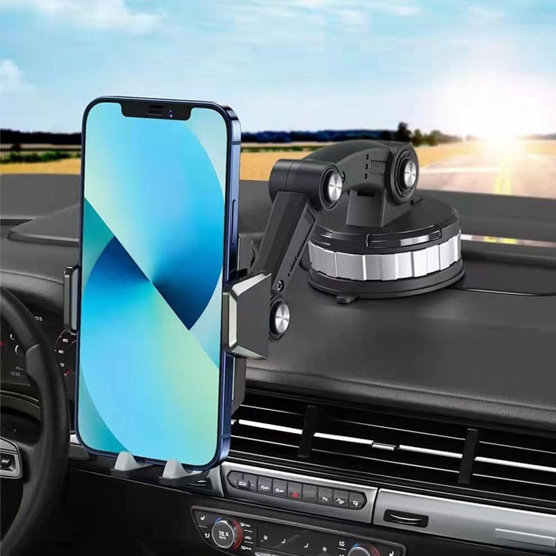Car Phone Holder for Dashboard with 360° Rotating Suction Cup Mount and Adjustable Arm - Image 2