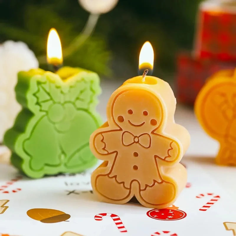 Christmas Candle for Home with Festive Shaped Designs and Scented Gift Set - Image 1