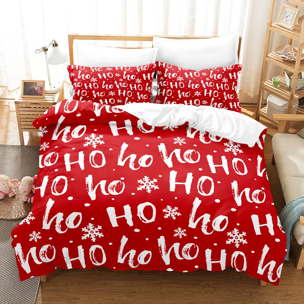 Christmas Digital Printed Duvet Cover Set with Pillowcases and Festive Holiday Bedding - Image 4