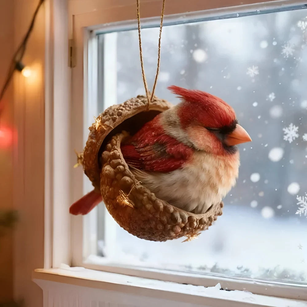 Christmas Ornaments with Woodland Animals in Acorns - Image 10