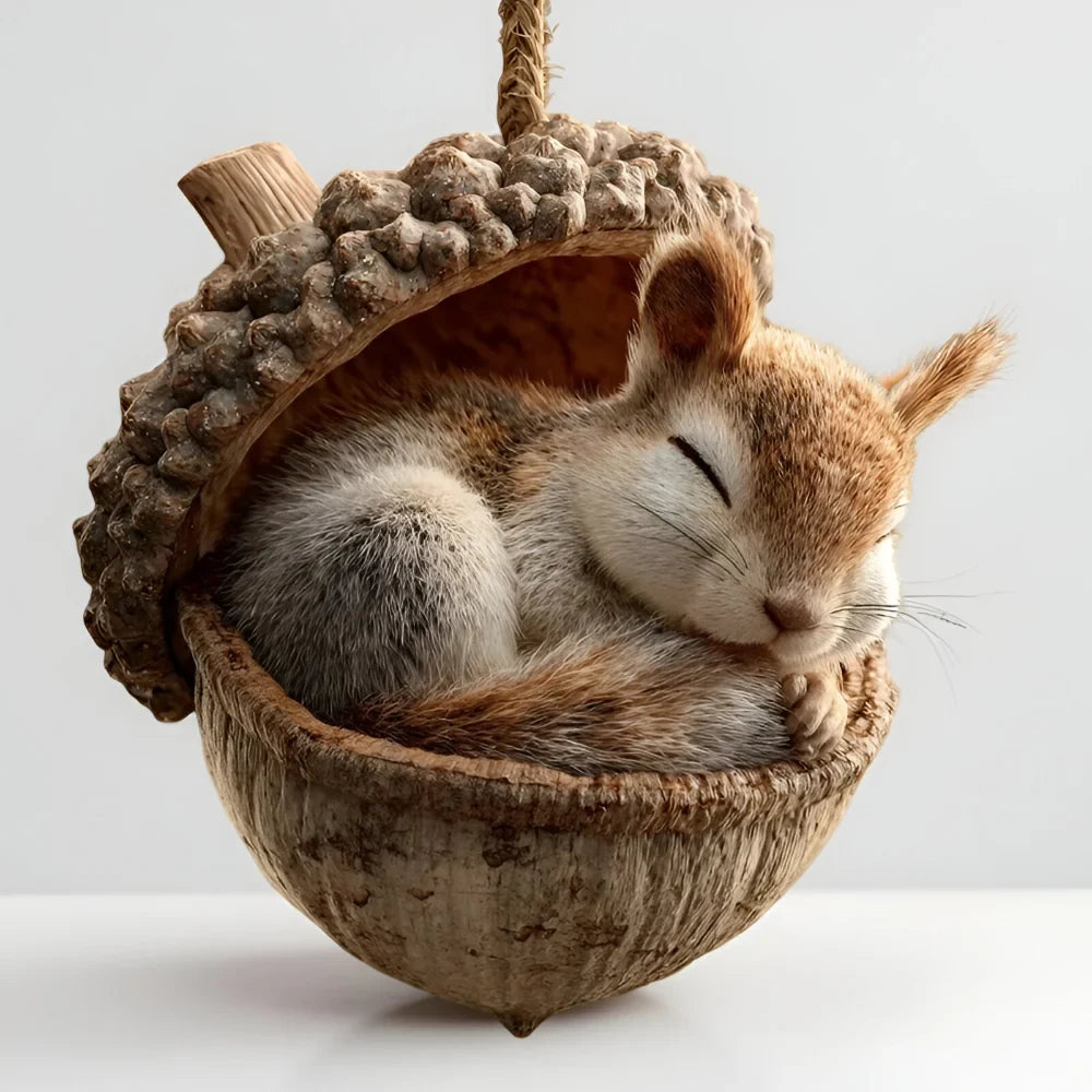 Christmas Ornaments with Woodland Animals in Acorns - Image 13