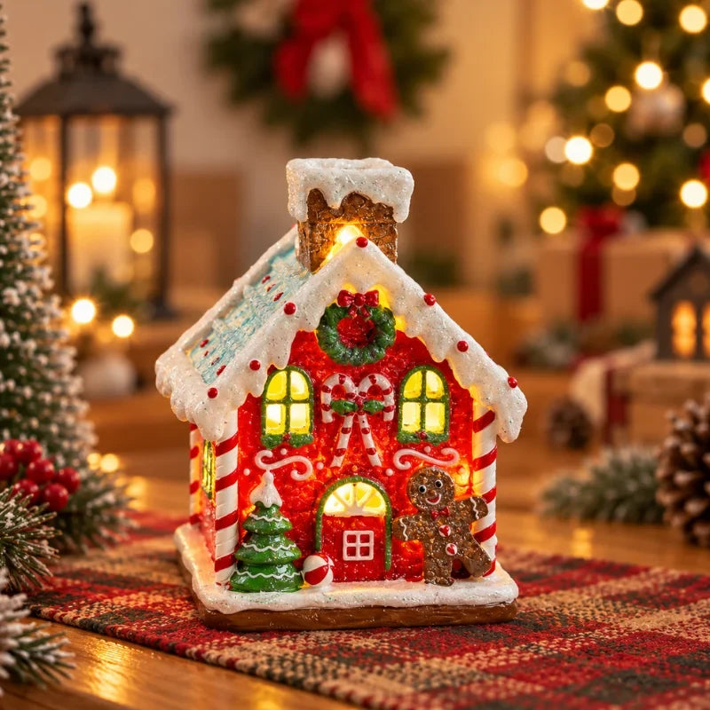 Christmas Village with Animated Train Rotating Tree and LED Lights - Image 14