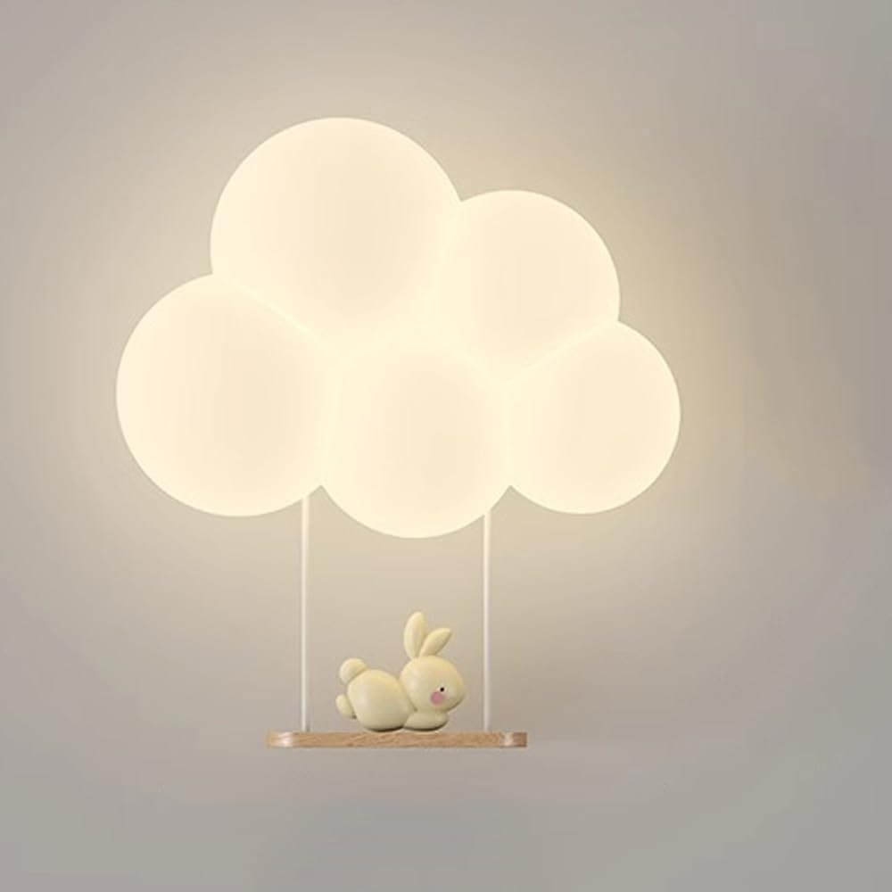 Cloud Wall Light with Warm White LED and Decorative Animal Figure - Image 2