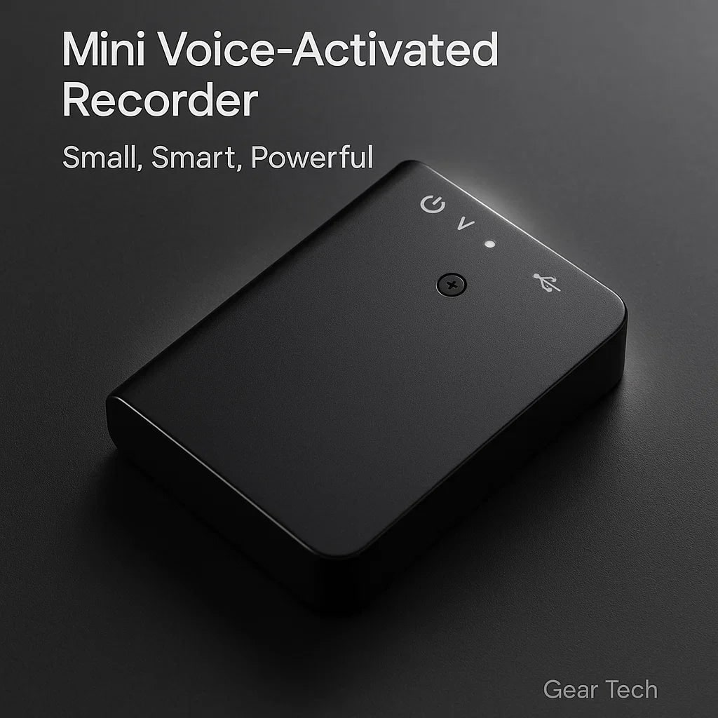 Compact Digital Voice Recorder with Activation and Pocket-Sized Discreet Design - Image 2